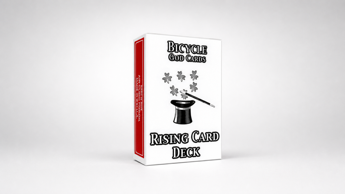 Rising Card Deck (Red) on a neutral studio background