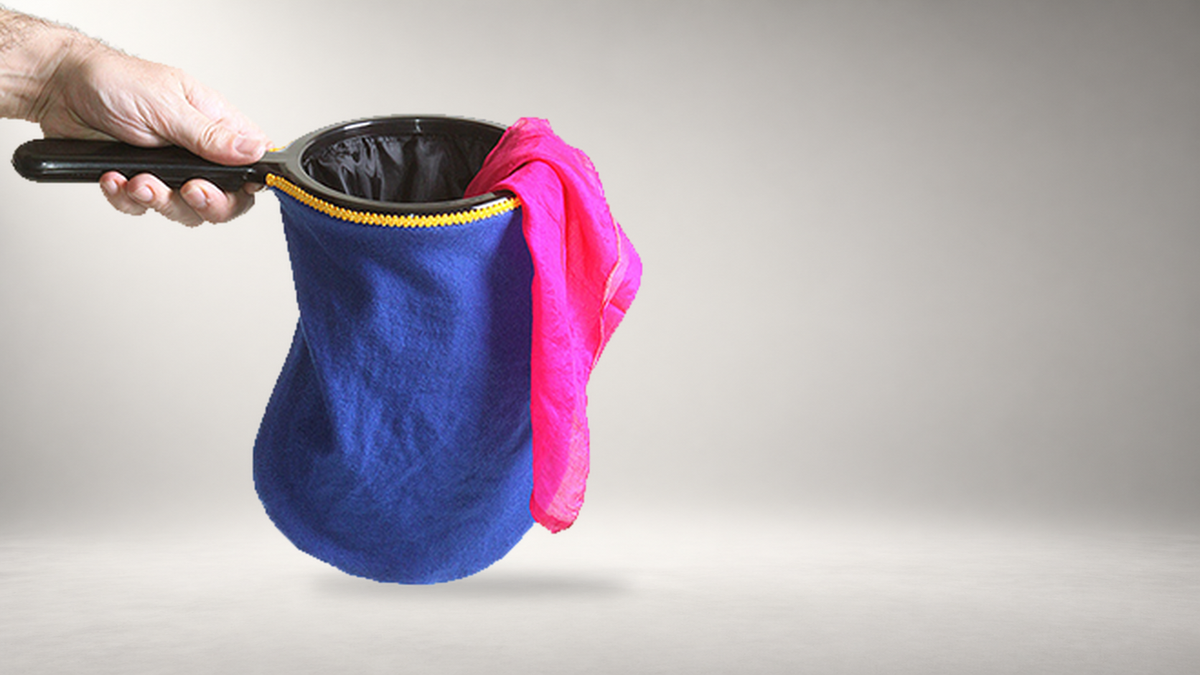 Change Bag Standard REPEAT (Blue) by Bazar de Magia - Tricks on a neutral studio background