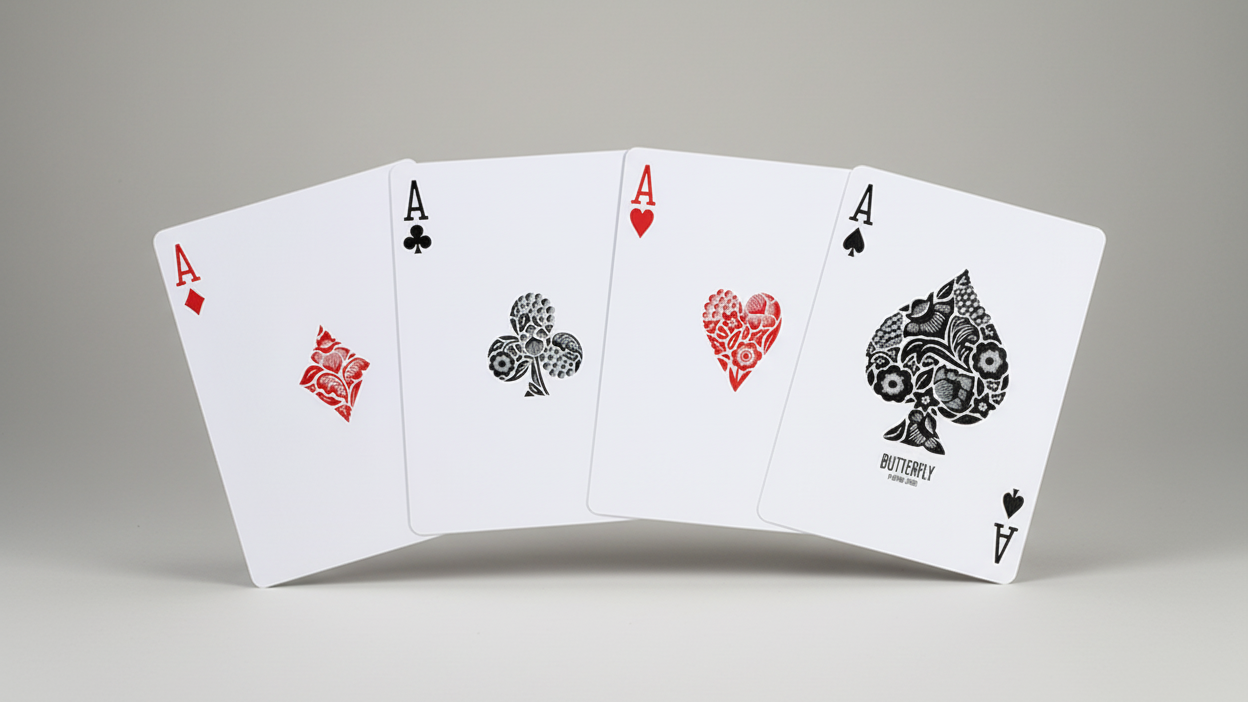 Butterfly Playing Cards Marked (Red) 3rd Edition by Ondrej Psenicka