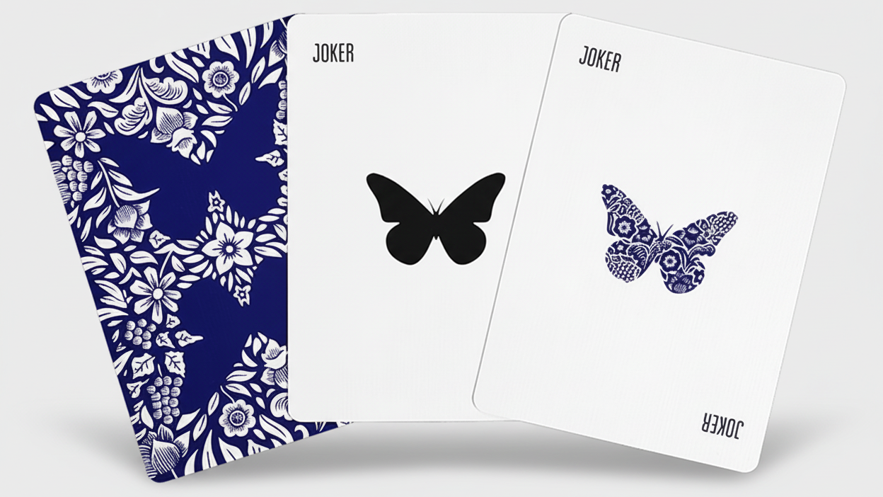 Butterfly Playing Cards Marked (Red) 3rd Edition by Ondrej Psenicka