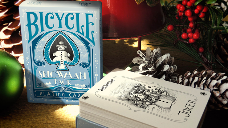 Bicycle Snowman (Blue)