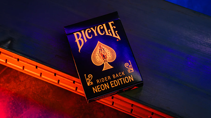 Bicycle Neon Solar-Orange Rider Back Playing Cards