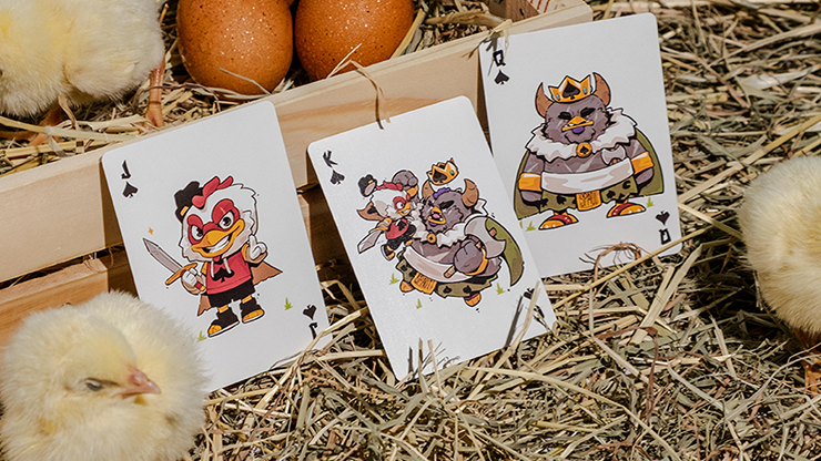 BICYCLE CHKNS & CROWNS PLAYING CARDS