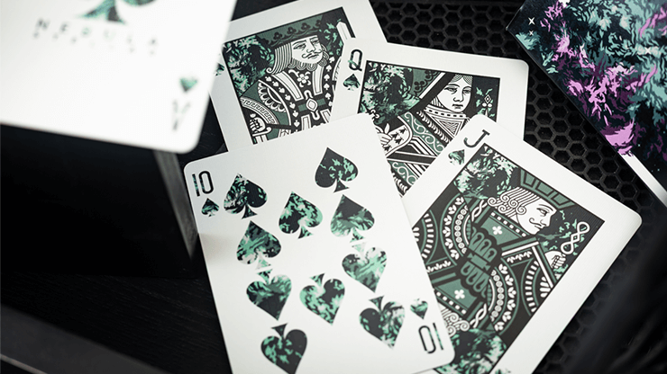Gilded Nebula Stellar Purple Playing Cards(purple star)