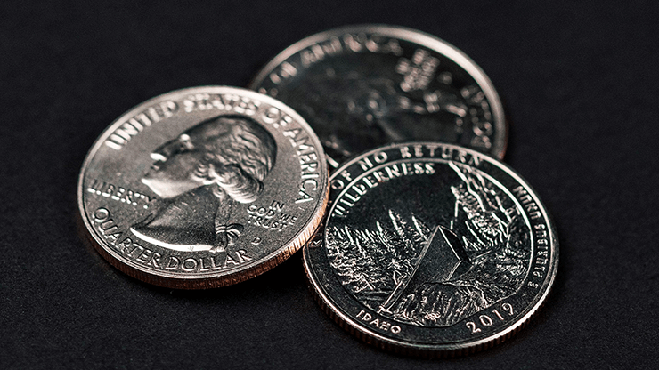 Triad Coins (Quarter) by Joshua Jay and Vanishing Inc.