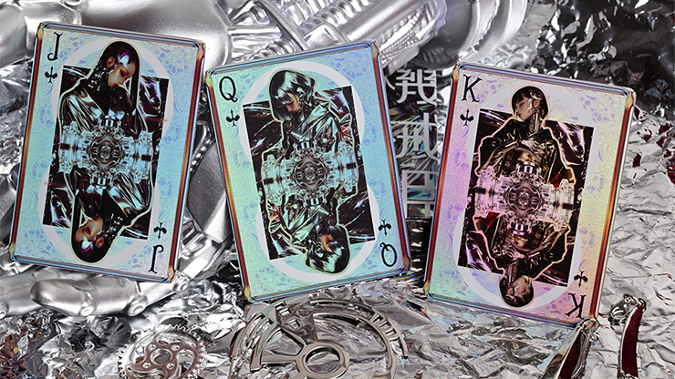 Robo-Geisha playing cards