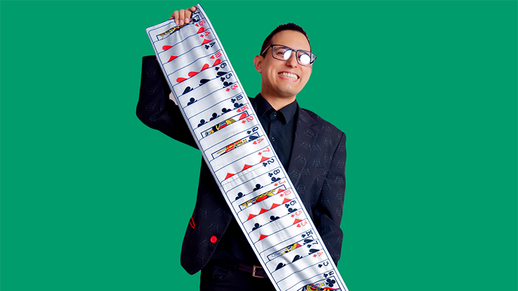 Mystery Card Streamer (Blue 4 of Hearts) by PlayTime Magic DEFMA