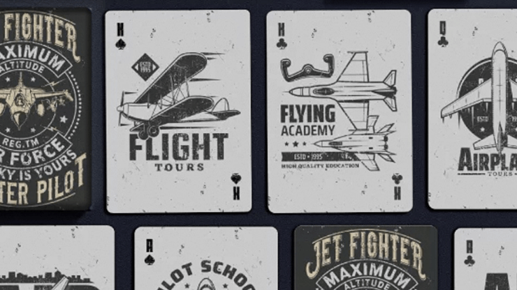 Jet Fighter Playing Cards