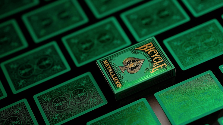 Bicycle Metalluxe Green Playing Cards by US Playing Card Co.