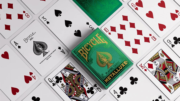 Bicycle Metalluxe Green Playing Cards by US Playing Card Co.