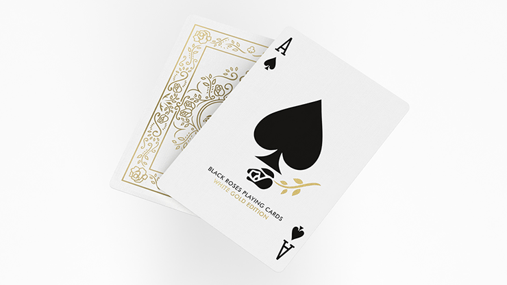 Black Roses White Gold Foil