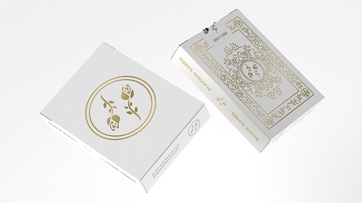 Black Roses White Gold Foil