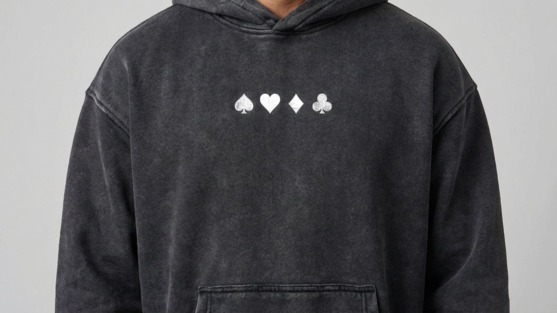 'CHSD' Snow Wash Oversize Hoodie