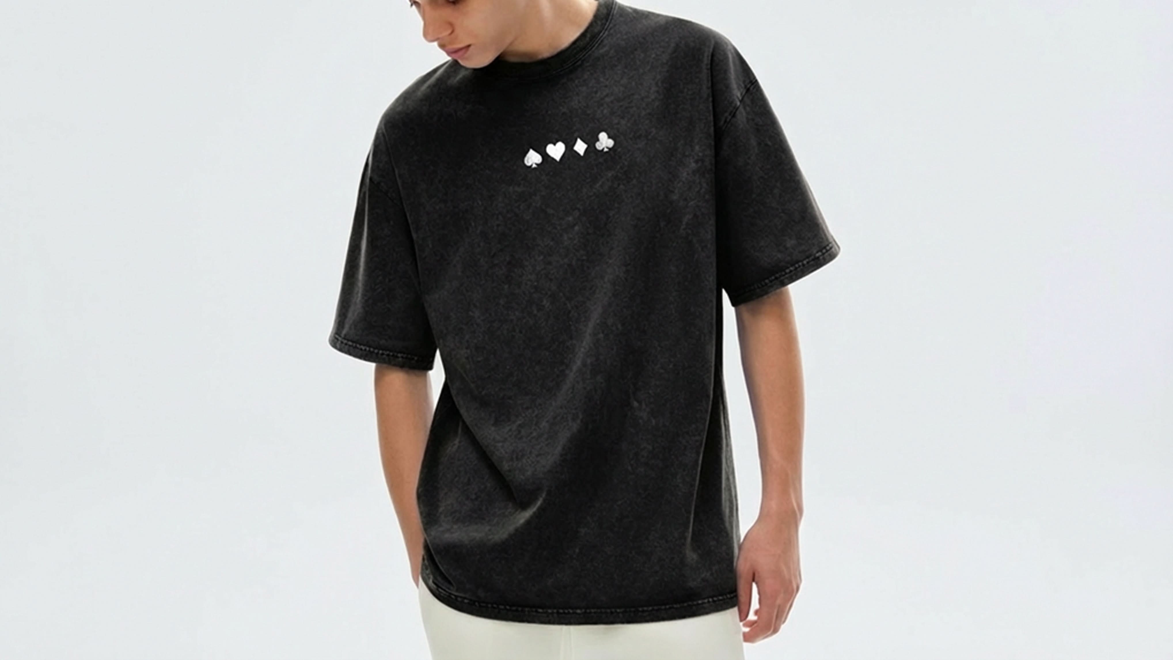 'CHSD' Snow Washed Oversized Tee
