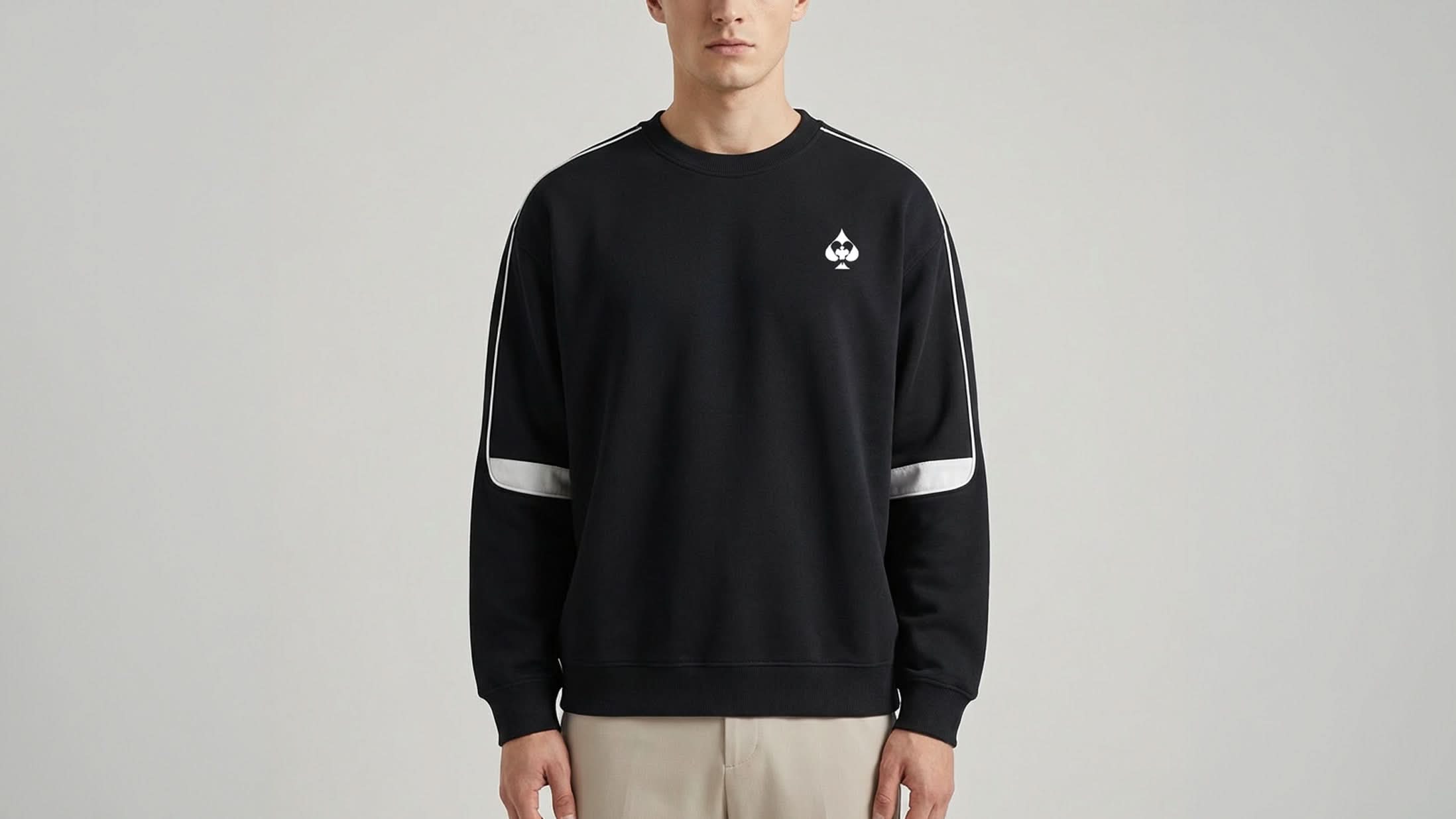 'Multi-Suit' Oversized Taped Sweatshirt