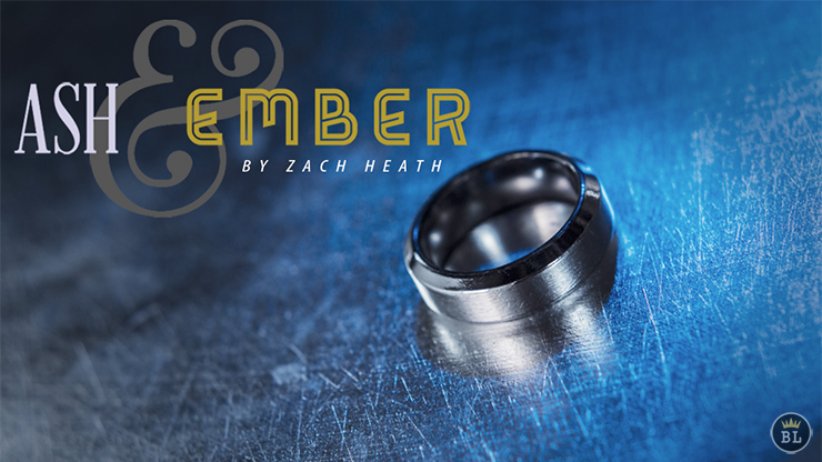 Ash and Ember Silver Beveled Size 12 (2 Rings) by Zach Heath - Trick product video — 52Kards