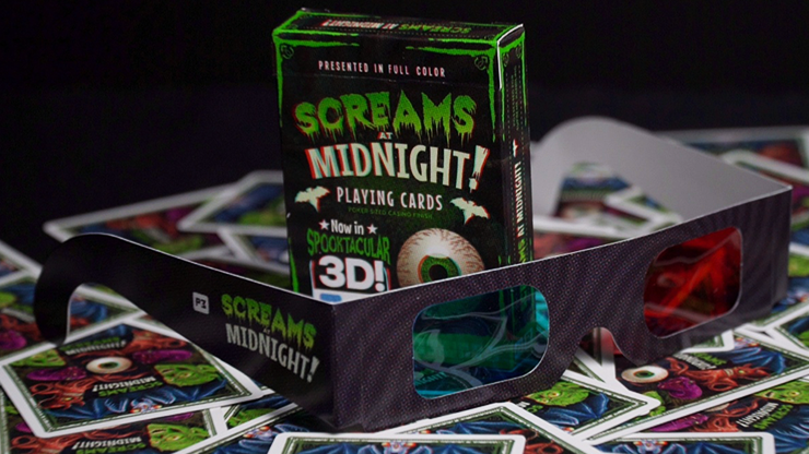 Screams at Midnight Playing Cards (3D-Glasses INCLUDED) product video — 52Kards