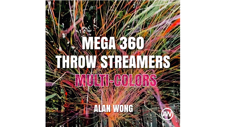 MEGA 360 Throw Streamers MULTI COLOR by Alan Wong - Trick product video — 52Kards