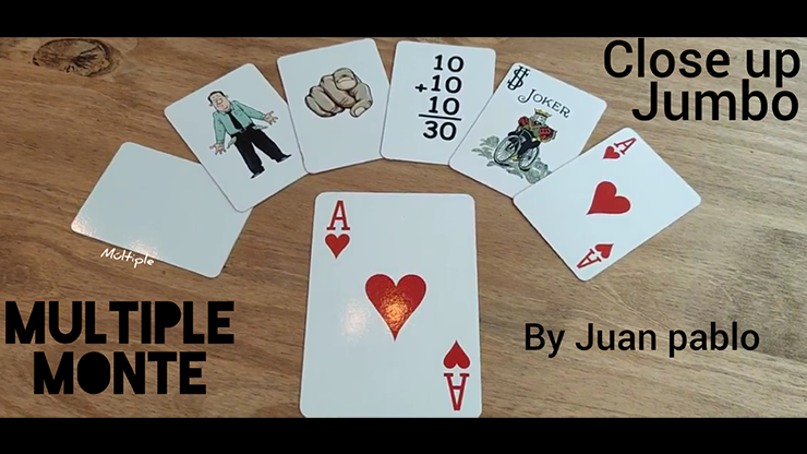 MULTIPLE MONTE STAGE by Juan Pablo - Trick product video — 52Kards
