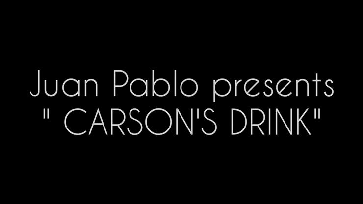 CARSON'S DRINK (Gimmicks and Online Instructions) by Juan Pablo - Trick product video — 52Kards