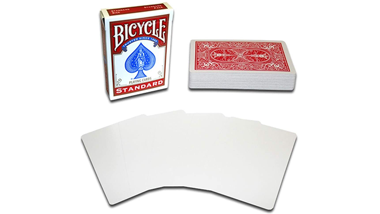 Magnetic Card - Bicycle Cards (2 Per Package) Blank Face Red by Chazpro - Trick product video — 52Kards