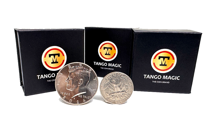 Super Scotch and Soda (US Quarter and Half Dollar) by Tango Magic (D0198) product video — 52Kards