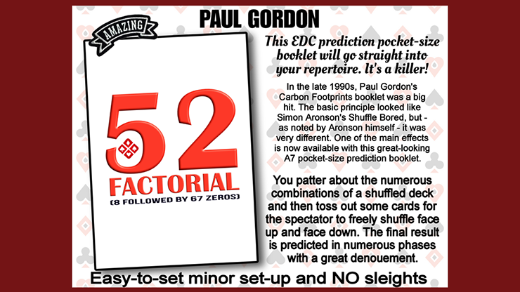 52 Factorial by Paul Gordon product video — 52Kards