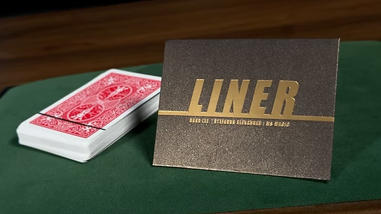LINER by Bond Lee, Alexander Stefanus & MS Magic (Red) product video — 52Kards