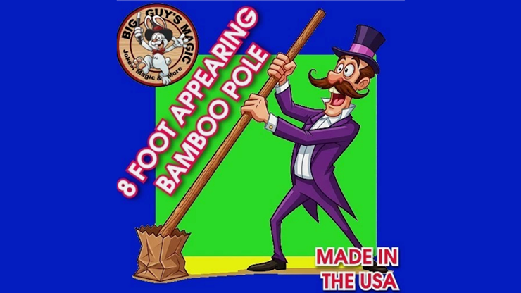 Appearing Bamboo Pole - 8 Feet By Big Guys Magic product video — 52Kards