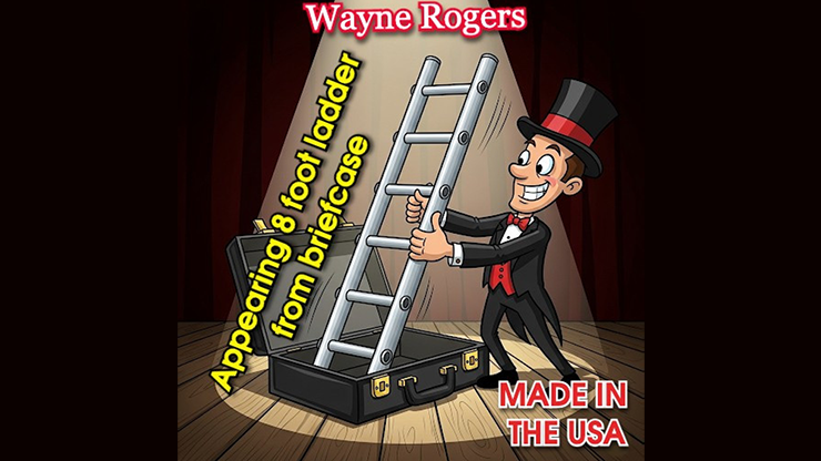 Wayne Rogers Appearing 8 Foot Ladder from Briefcase by Big Guys Magic product video — 52Kards