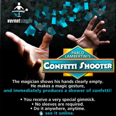 Confetti Shooter by Vernet Magic - Trick product video — 52Kards