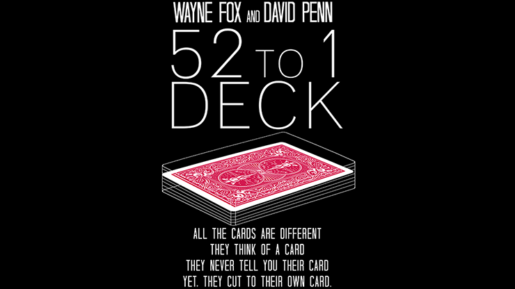 The 52 to 1 Deck - Playing Cards and Magic Tricks - 52Kards