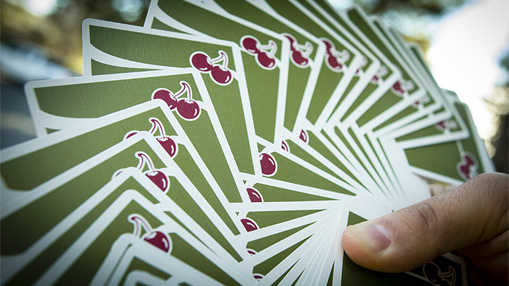 Cherry Casino (Sahara Green) - Playing Cards and Magic Tricks - 52Kards