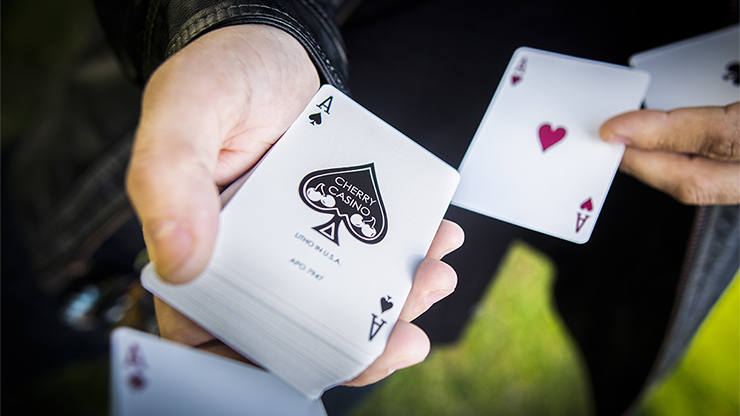 Cherry Casino (Sahara Green) - Playing Cards and Magic Tricks - 52Kards