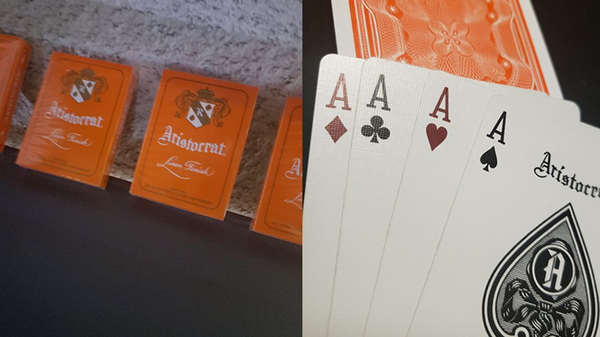 Orange and Brown 2 Deck Playing Card Set