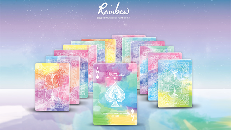 Bicycle Rainbow Cedar Playing Cards by TCC 52Kards