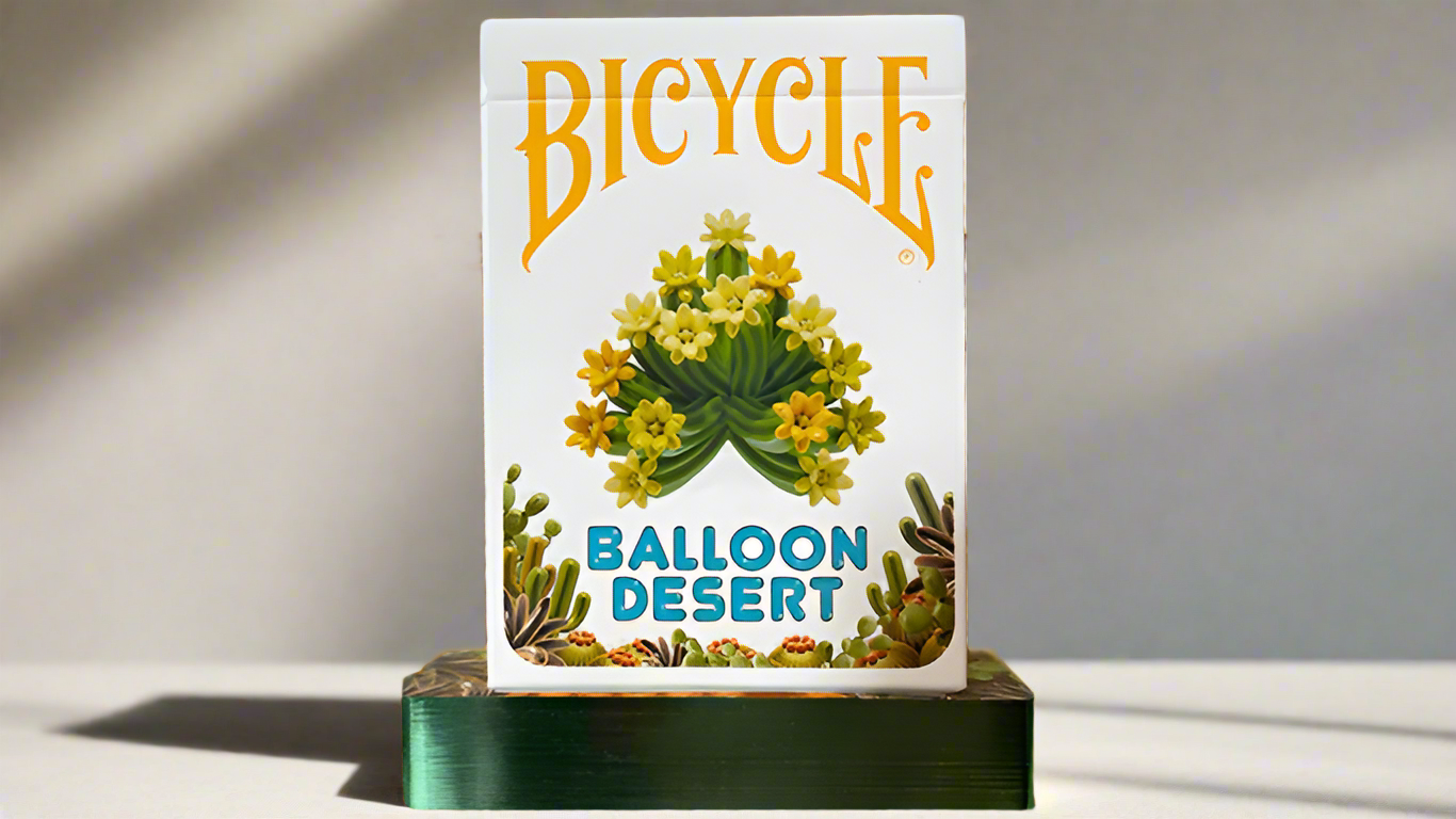 Gilded Bicycle Balloon Desert Playing Cards