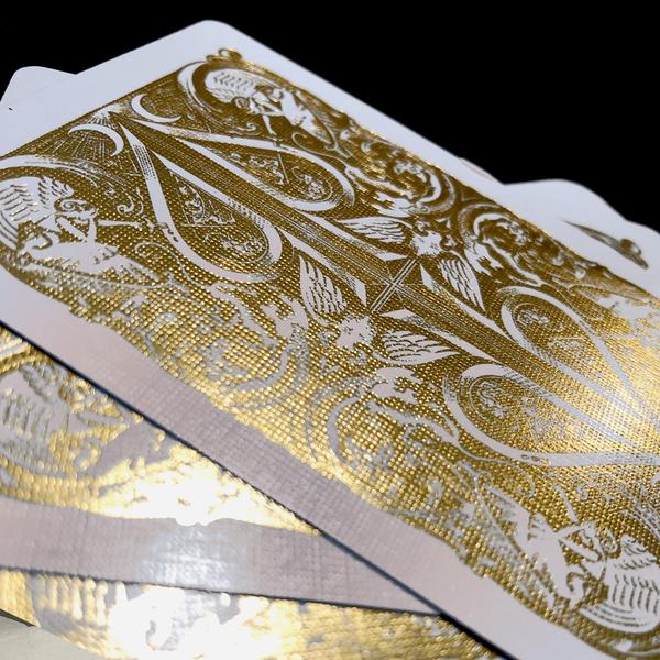 Gold Split Spades Playing Cards by David Blaine