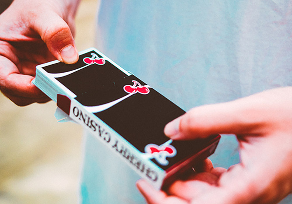 Cherry Casino (True Black) - Playing Cards and Magic Tricks - 52Kards