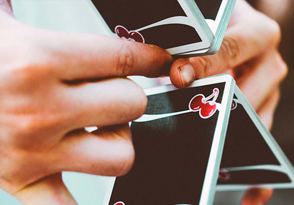 Cherry Casino (True Black) - Playing Cards and Magic Tricks - 52Kards