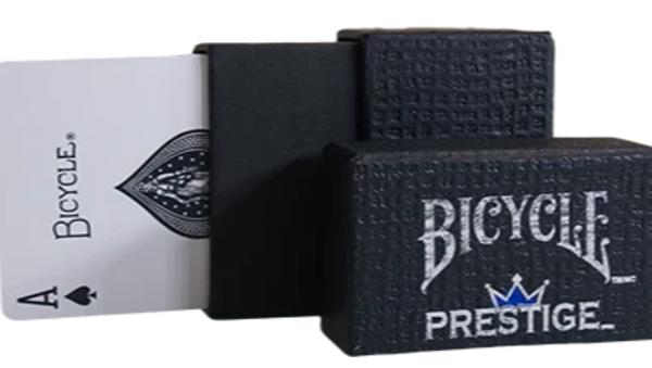 Bicycle Prestige Plastic Playing Cards with Premium Carrying Case, One Deck  of Red or Blue
