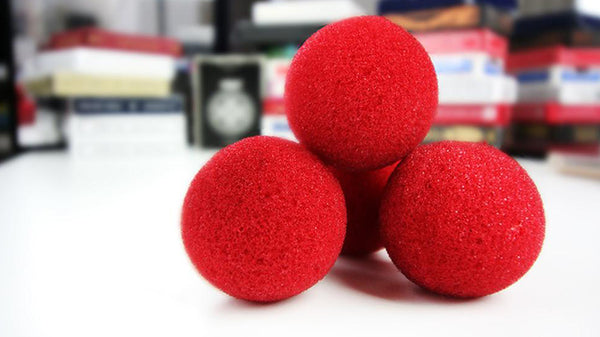 Magic Trick Sponge Balls 3 Super Soft (Set of 4) Red