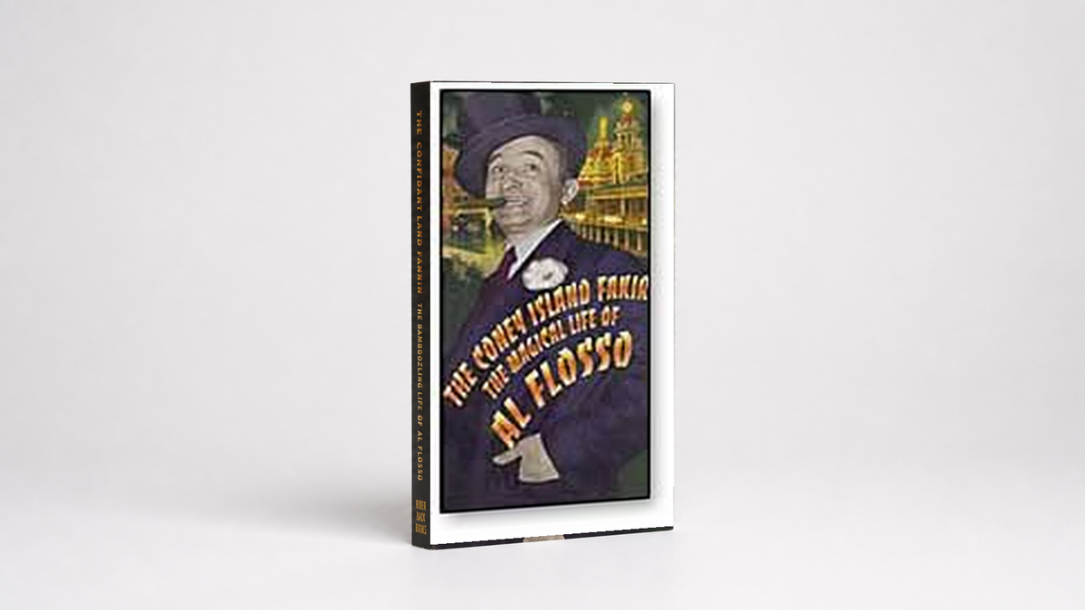 The Coney Island Fakir: The Magical Life of Al Flosso - Book on a neutral studio background