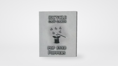 Pop Eyed Popper Deck Bicycle (Red) on a neutral studio background