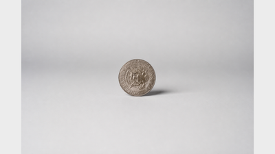 Half Dollars regular one roll of 20 coins - Trick on a neutral studio background