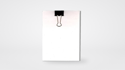 Clip Board (4 Inches X 5.5 Inches) by Uday - Trick on a neutral studio background