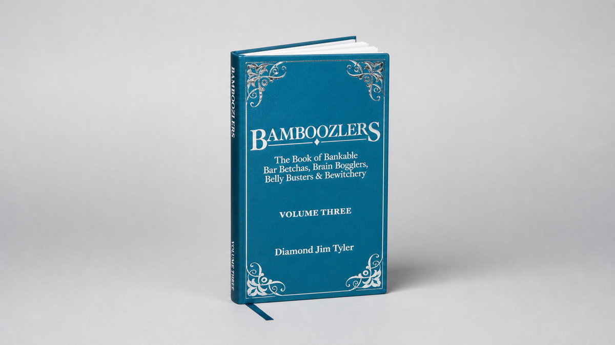Bamboozlers Vol. 3 by Diamond Jim Tyler - Book on a neutral studio background
