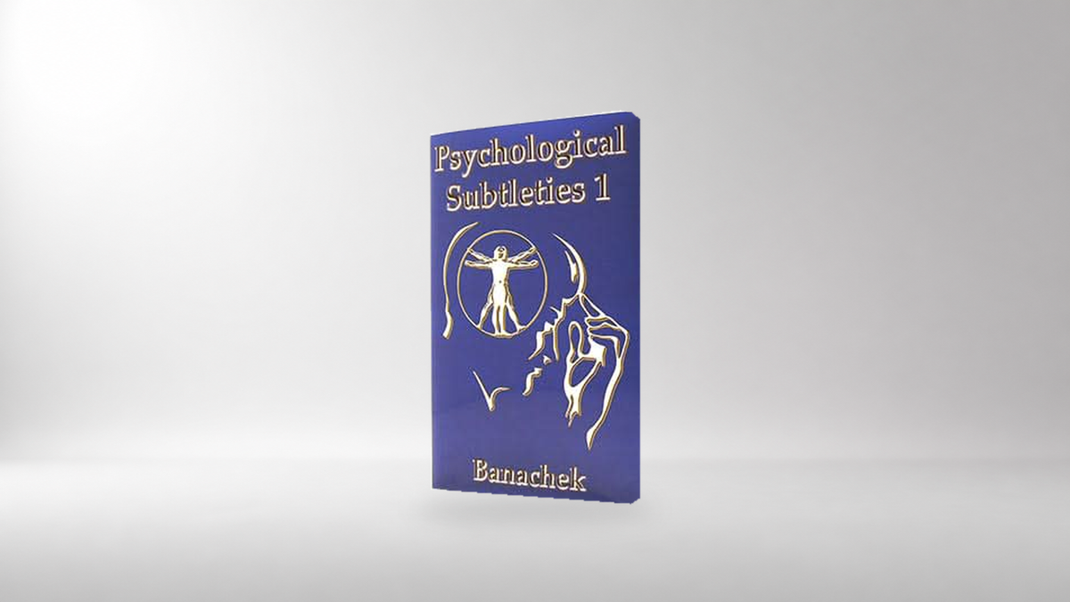 Psychological Subtleties 1 (PS1) by Banachek - Book on a neutral studio background