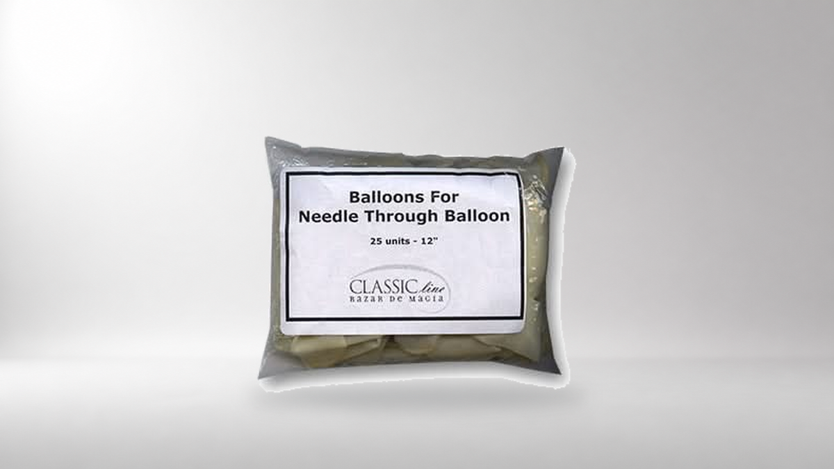 Needle Through Balloon Replacement (25 balloons) by Bazar de Magia on a neutral studio background