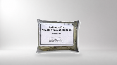 Needle Through Balloon Replacement (25 balloons) by Bazar de Magia on a neutral studio background